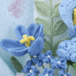 Handmade Crochet Blue Flower Bouquet - Everlasting Gift/Decor - Image 4