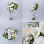 Handmade Crochet White Flower Bouquet - Everlasting Artificial Gift/Decor - Image 6