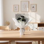 Handcrafted Black Crochet Bouquet - 图片 7