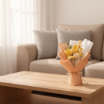 🌼 Yellow Serenity · Handcrafted Yellow Bouquet - Image 4