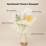 Handmade Crochet Flower Bouquet - Everlasting Decor & Gift - Image 3