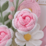 Handmade Crochet Flower Bouquet | Romantic Pink Collection - Image 4