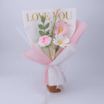 Handmade Crochet Flower Bouquet | Romantic Pink Collection