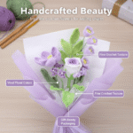 Hand-Knitted Flower Bouquet - Timeless Decor Piece - Image 3