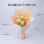 Unique Crochet Flower Bouquet - Artisan Crafted Gift - Image 3