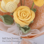 Unique Crochet Flower Bouquet - Artisan Crafted Gift - Image 4