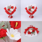 Handmade Crochet Flower Bouquet | Romantic Red Collection - 图片 7
