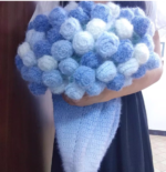 Large 120cm Handmade Crochet Rose Blanket Bouquet – Birthday & Anniversary Gift - Image 3