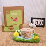 3D moss coaster miniature landscape DIY kit for beginners, home decor, relaxing handmade craft by Arteora